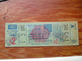 1984 NY Rangers Stanley Cup Playoffs Full Ticket Stub Very Rare And Collectable - £70.86 GBP
