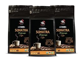 Whole Bean Dark Roast Coffee Organic - Sumatra Whole B EAN S Organic Coffee, Dark - £28.16 GBP