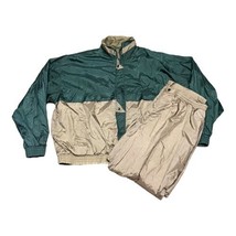 Retro Warmup Suit Blair Adventures Club Jacket 3XL Beige Windbreaker Pan... - £44.06 GBP