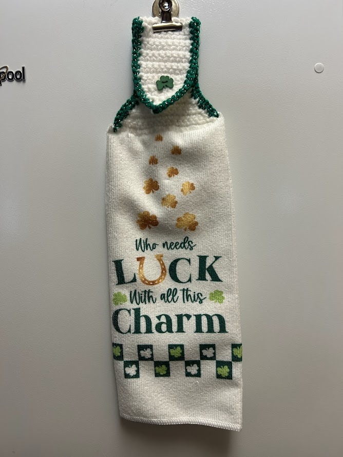 Who Needs Luck Hanging Towel - $3.50