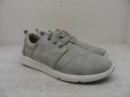 Toms Women&#39;s Classic Canvas Lace Up 10012267 Gray/White 6.5M - $28.49