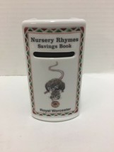 An item in the Pottery & Glass category: Royal Worcester Nursery Rhymes Saving Bank Hickory Dickory Money Box