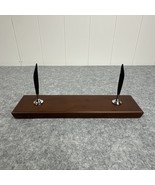 MCM Wood Cross Double Pen Holder Brown - $74.69 CAD