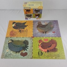 Charles Wysocki Hasbro Puzzle Feathered Friends 300 Large PC Complete Co... - $42.95