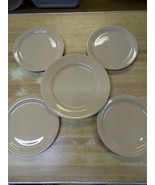 Vintage Shenango China Inca Ware Tan No Stripes 9&quot; Dinner Plate 7 1/4&quot; S... - $24.74