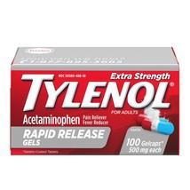 Tylenol Extra Strength Rapid Release Gels with Acetaminophen, 100 CT. - £15.81 GBP