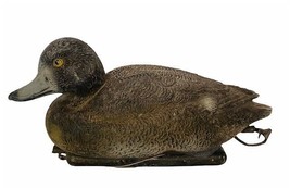 Duck Decoy vtg Mallard bird 14&quot; canvasback hunter Carry Lite Flambeau Italy gray - £31.50 GBP