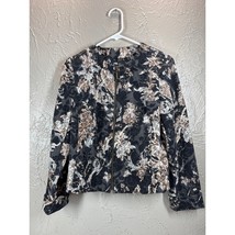 RQT Corduroy Jacket Womens Floral Full Zip Long Sleeve Lightweight Size ... - $408.81 MXN