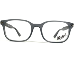 Persol 3118-V 988 Eyeglasses Frames Clear Gray Blue Square Horn Rim 53-19-145 - £132.29 GBP
