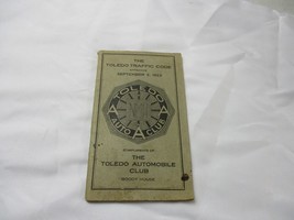 Antique 1923 Toledo Ohio Automobile Club Traffic code Book Brochure Booklet rare - £57.24 GBP