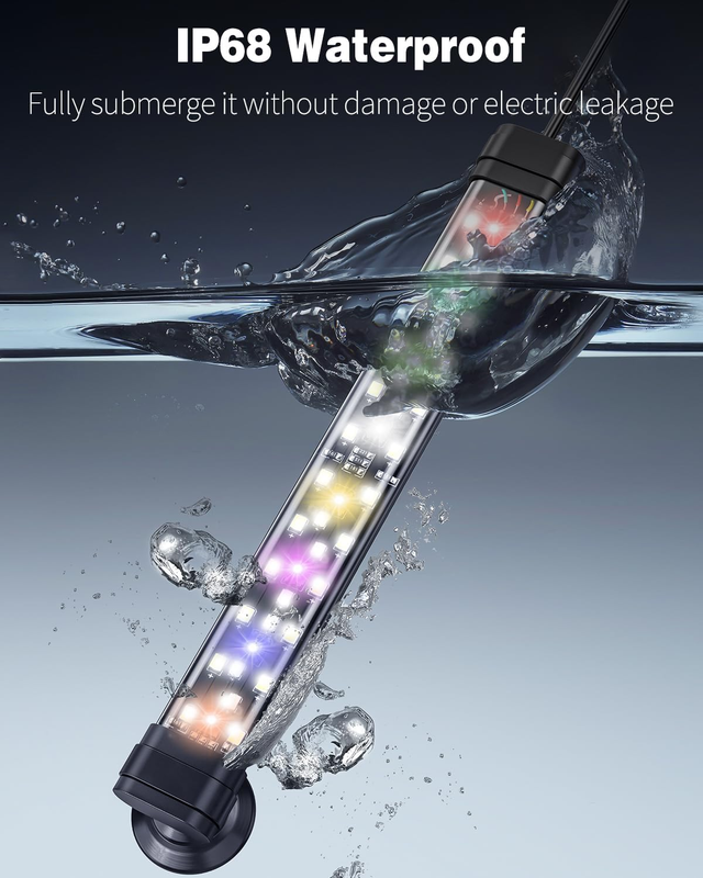 Pawfly 5 W Aquarium LED Light 8 Inch 24/7 Fish Tank Light with Full Spectrum Bri Item image 7