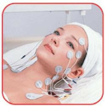 CIRCULAR MASSAGE PADS 3.5cm (16) WIRED ELECTRODES MICROCURRENT FACIAL TO... - $24.68