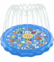 Kidcia Splash Pad 68” Sprinkler for Kids &amp; Toddlers Kids Sprinkler Pool - £12.15 GBP