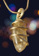 Kundalini African Congo Citrine Lemurian Pendant, Genuine South Africa #311 - €38,86 EUR