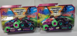 Monster Jam Nitro Neon SON-UVA Digger Vs El Toro Loco &amp; Sparkle Smash Vs MAX-D - £26.11 GBP