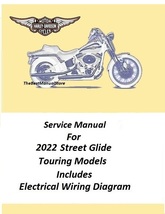 2022 Harley Davidson Street Glide Touring Models Service Manual - £22.08 GBP