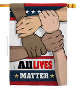 All Lives Matter - Impressions Decorative House Flag H170016-BO - $40.97