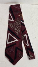 John Henry Multicolor 100% Silk Crepe Mens Necktie Neck Tie Made in USA - $18.81