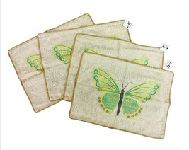 Pastel Butterfly Place Mats Set of 4 13x19 inches - $18.80