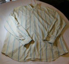 Tommy Bahama Men&#39;s Long Sleeve Button Up Silk Shirt Size L striped GUC -- - £18.21 GBP