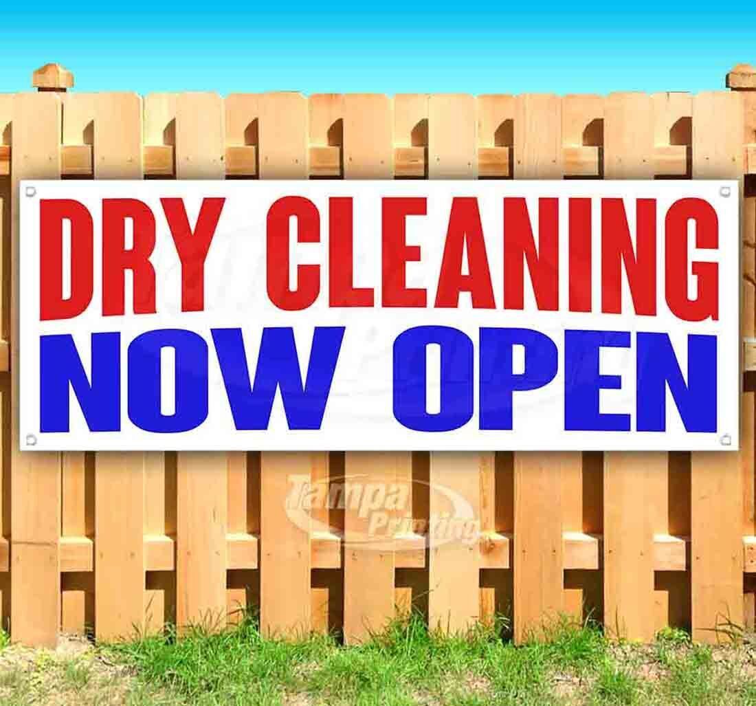 DRY CLEANING NOW OPEN CLEARANCE BANNER Advertising Vinyl  Flag Sign INV - $9.91