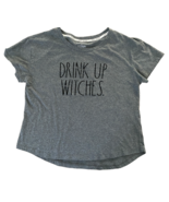 RAE DUNN DRINK UP WITCHES T-Shirt Top Women&#39;s Size XL Short Sleeve - $31.12 CAD