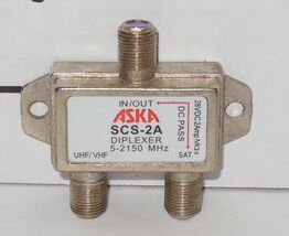 2-WAY DIPLEXER MODEL SCS-2A 5-2150 MHz NEW 28VDC 2AMO MAX #F11-10-31888 ... - $9.85