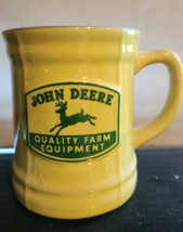 Yellow John Deere Coffee Cup/Mug by Encore with Deer Logo - £9.38 GBP