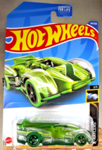 2022 Hot Wheels #149 X-Racers 2/5 ELECTRACK Trans Clear-Green w/GreenWhlBlack5Sp - £6.96 GBP