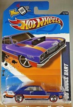 2012 Hot Wheels Walmart Redline #81 Muscle Mania-Mopar 1/10 &#39;68 DODGE DART Blue - £9.04 GBP