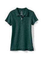 Lands End Girl&#39;s Small(7-8) Short Sleeve Feminine Fit Mesh Polo Shirt, E... - £11.76 GBP