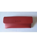 Guess Red Semi Soft Eyeglasses/Sunglasses Faux Leather Case With Cloth - $25.35 CAD