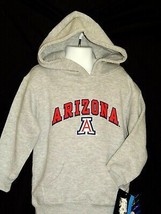 Boys Arizona Wildcats Hoodie Sweatshirt Kids Size Small 4/5 Gray Pullover Jacket - £15.14 GBP