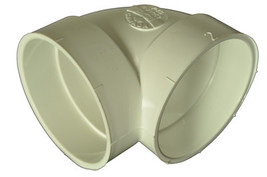 Central Vacuum PVC 2&quot; Coupling Elbow 90 Degree Short Sweep 06-0641-08 - €2,73 EUR