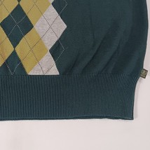 Izod Men's Green Cotton V-Neck Sleeveless Vest Size 2XL Measured Chest 51" image 10