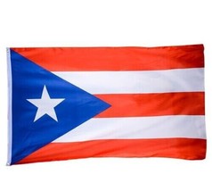 PUERTO RICAN FLAG OF PUERTO RICO  3 X 5 FEET WITH BRASS GROMMETS INDOOR ... - £3.94 GBP