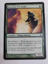 MTG Magic The Gathering Card Skarrgan Pit-SkulkCreature Human Warrior Green - $7.68