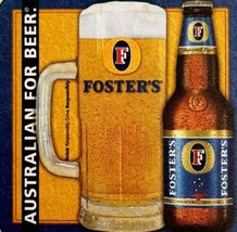 Foster&#39;s Lager Coaster Vintage Brewery Gold Coast Coconut Shrimp Aussie C96 - £8.05 GBP