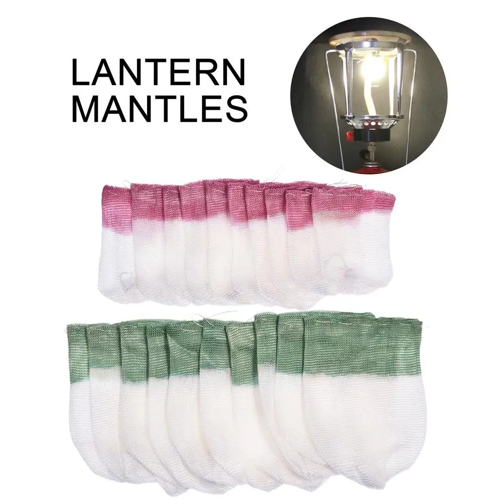 10PCS Outdoor Lantern Mantles Camping Gas Lantern Light Mantles Kerosene Gas - £9.24 GBP+