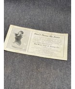 Vintage Ink Blotter Advert. Pinup Girl Mid-West Coal &amp; mining Cape Girar... - £6.21 GBP