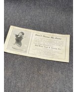 Vintage Ink Blotter Advert. Pinup Girl Mid-West Coal &amp; mining Cape Girar... - $7.92