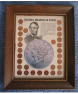 LINCOLN MEMORIAL COIN FRAMED SET 1959-1972 - £11.84 GBP
