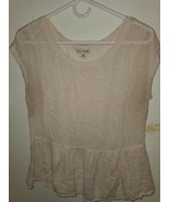American Eagle Outfitters Mesh-Style Top, Off-White, Women&#39;s L - $13.66 CAD