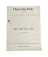 I Love You Truly Carrie Jacobs Bond Sheet Music w/ Violin Obligato Vtg 1... - $178.09 MXN