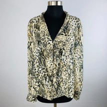 Jones New York Collection Womens 16 Polyester Animal Snakeskin Print Ruf... - $15.29