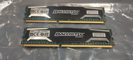 2 Crucial Ballistix Sport 4GB Memory Dimms BLS4G3D1609DS1S00 DDR3-1600 8... - $27.13 CAD