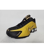 Nike Shox R4 Running Shoes Size 8.5 Womens Black Gold Metallic Silver AR... - €99,52 EUR