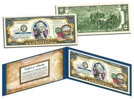 New Hampshire $2 Statehood Nh State Two-Dollar U.S. Bill *Legal Tender* w/Folio - £10.43 GBP