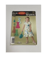 Simplicity Sewing Pattern 2042 Size A (3-8) Child&#39;s Dress and Bag - £4.67 GBP