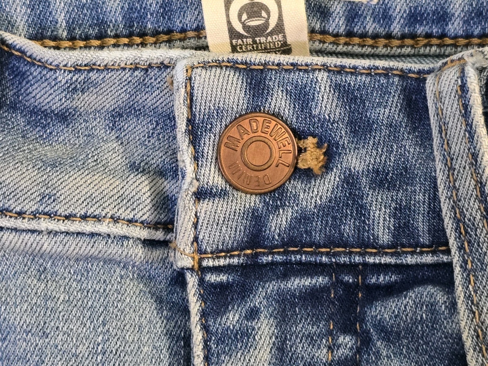 NWT Madewell Curvy Roadtripper Road Tripper Skinny 27T Light Blue Soft Jeans Item image 4
